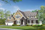 Shingle House Plan Front Image - Shelley Place Country Farmhouse 071S-0030 - Shop House Plans and More
