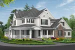 Southern House Plan Front Image - Southern Country House - Shop House Plans and More