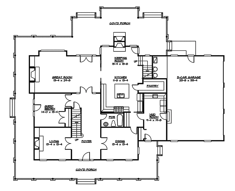 Luxury House Plan First Floor - Appiam Way Luxury Country Home 071S-0044 - Search House Plans and More