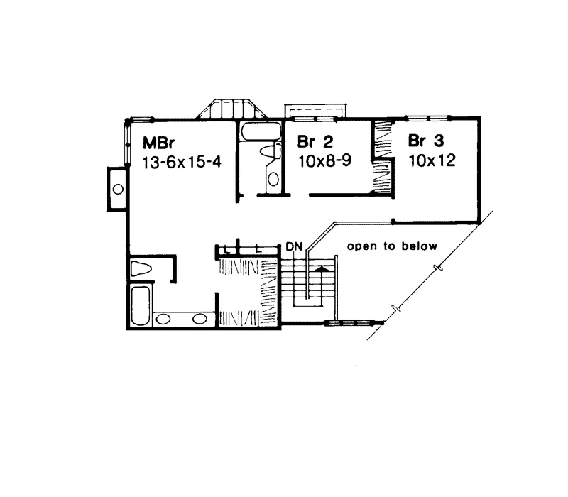 Country House Plan Second Floor - Summer Summit Country Home 072D-0001 - Shop House Plans and More