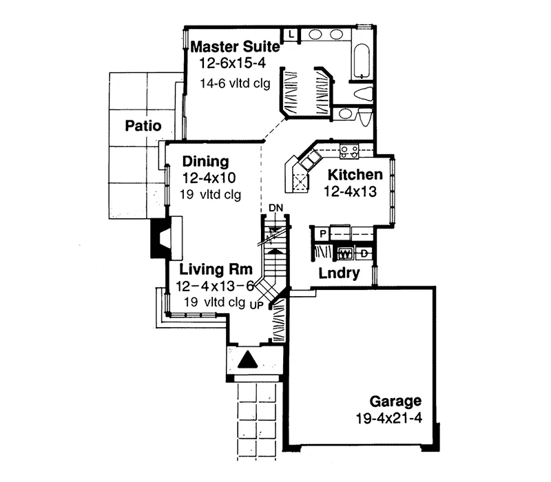 English Cottage House Plan First Floor - Sheffield Estate Tudor Home 072D-0002 - Shop House Plans and More