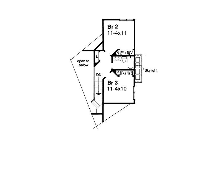 English Cottage House Plan Second Floor - Sheffield Estate Tudor Home 072D-0002 - Shop House Plans and More