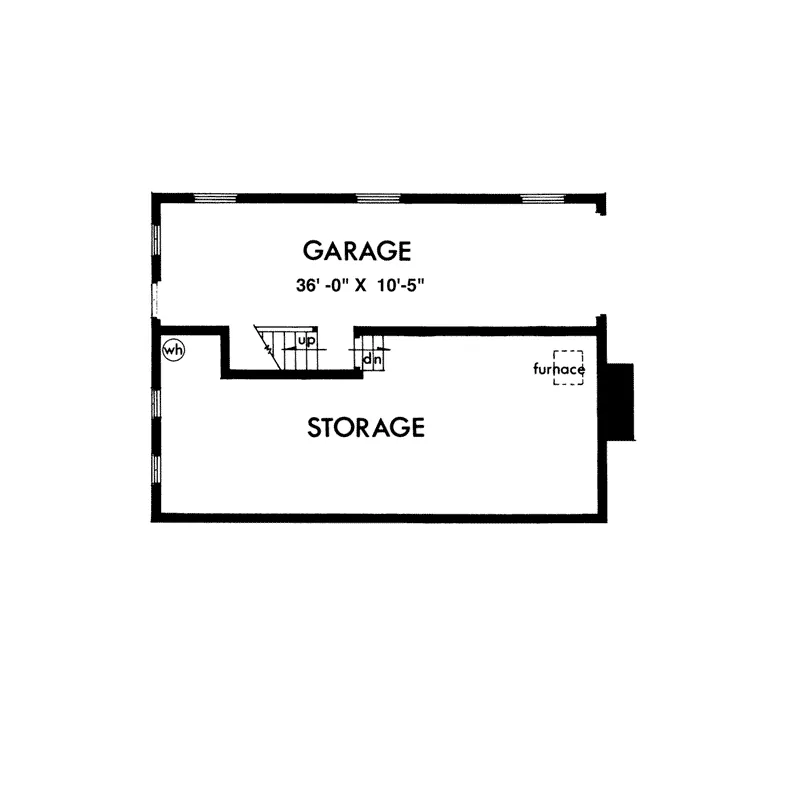 Cabin & Cottage House Plan Lower Level Floor - Hewlett Bay Vacation Home 072D-0036 - Search House Plans and More
