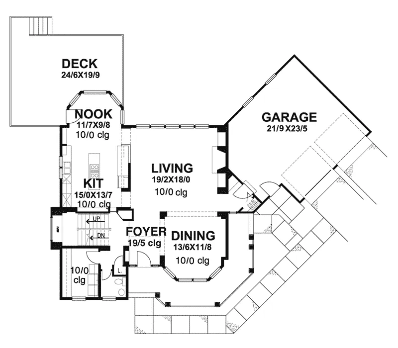 Southern House Plan First Floor - Livingstone Victorian Home 072D-0060 - Shop House Plans and More