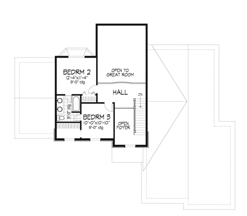 Colonial House Plan Second Floor - Pescara Traditional Home 072D-0100 - Shop House Plans and More