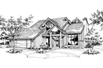 Modern House Plan Front of Home - Talisman Contemporary Home 072D-0142 - Shop House Plans and More