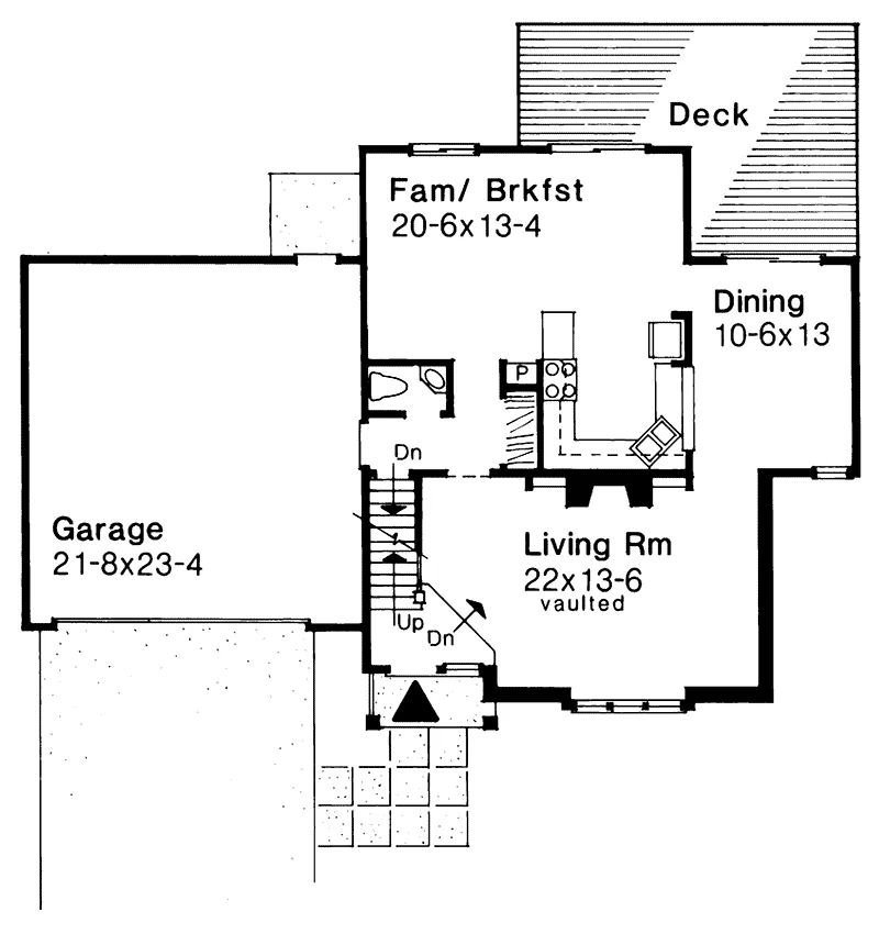 Modern House Plan First Floor - Orwell Place Country Home 072D-0148 - Shop House Plans and More