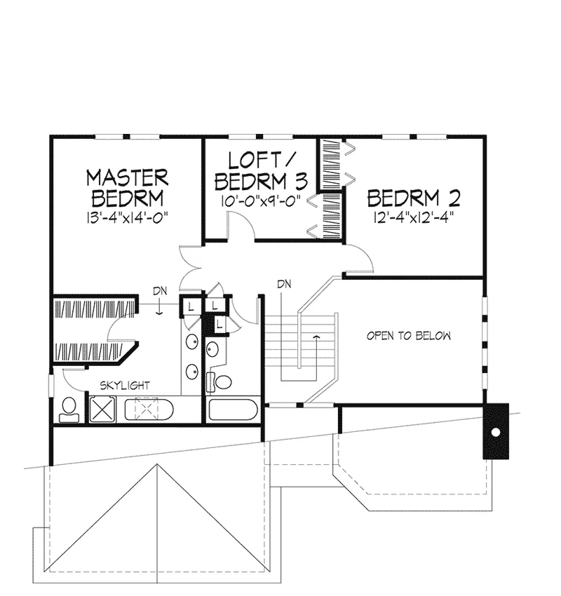 Modern House Plan Second Floor - Matson Southern Home 072D-0153 - Shop House Plans and More