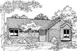 Contemporary House Plan Front of Home - Windyhill Ranch Home 072D-0189 - Shop House Plans and More