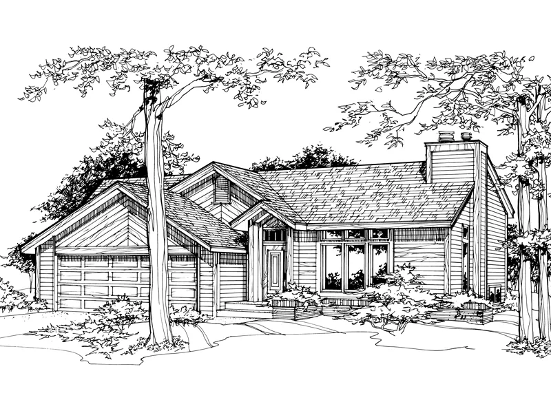 Country House Plan Front of Home - Jaylen Traditional Home 072D-0195 - Search House Plans and More