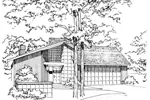 Traditional House Plan Front of Home - Marlene Park Traditional Home 072D-0205 - Shop House Plans and More