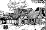 Rustic House Plan Front of Home - Monroe Hill Rustic Home 072D-0257 - Shop House Plans and More