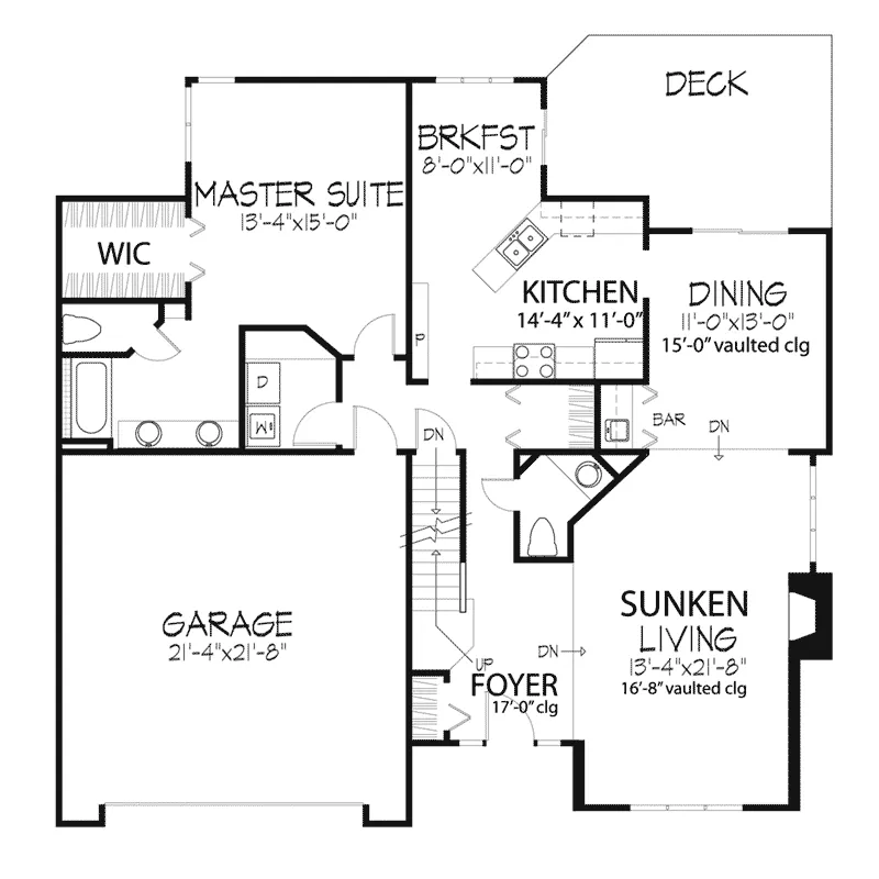 Traditional House Plan First Floor - Banford Traditional Home 072D-0262 - Search House Plans and More