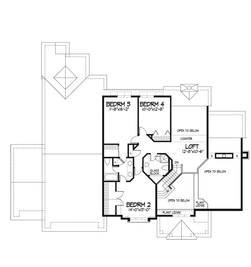 Country House Plan Second Floor - Florian Luxury Home 072D-0263 - Search House Plans and More
