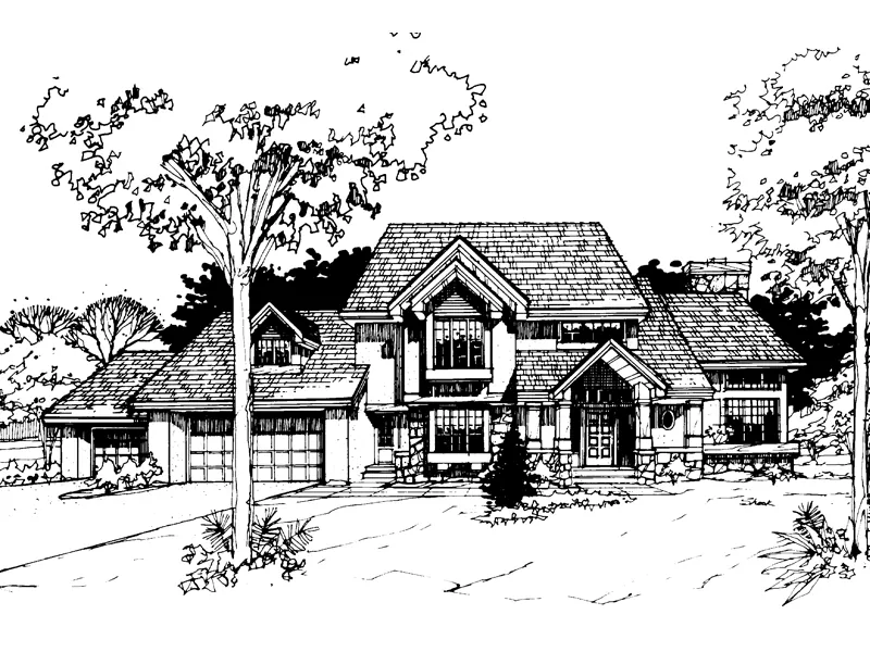 Country House Plan Front of Home - Florian Luxury Home 072D-0263 - Search House Plans and More