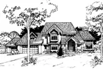 Country House Plan Front of Home - Florian Luxury Home 072D-0263 - Search House Plans and More