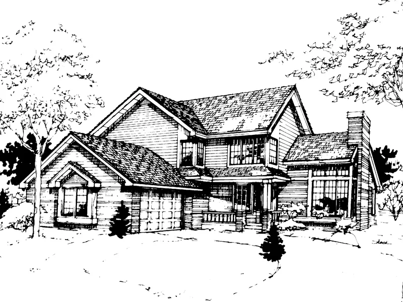 Southern House Plan Front of Home - Bluebonnett Traditional Home 072D-0269 - Search House Plans and More