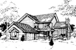 Southern House Plan Front of Home - Bluebonnett Traditional Home 072D-0269 - Search House Plans and More