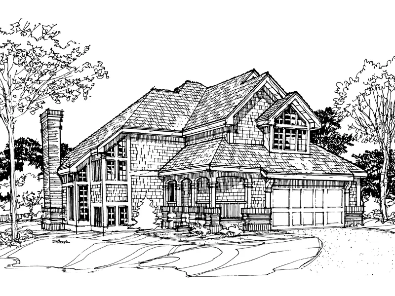 Shingle House Plan Front of Home - Webshire Neoclassical Home 072D-0295 - Shop House Plans and More