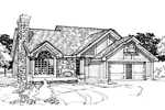 Southern House Plan Front of Home - Charlemange Point Craftsman 072D-0299 - Search House Plans and More