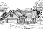 Ranch House Plan Front of Home - Markham Ranch Home 072D-0306 - Shop House Plans and More