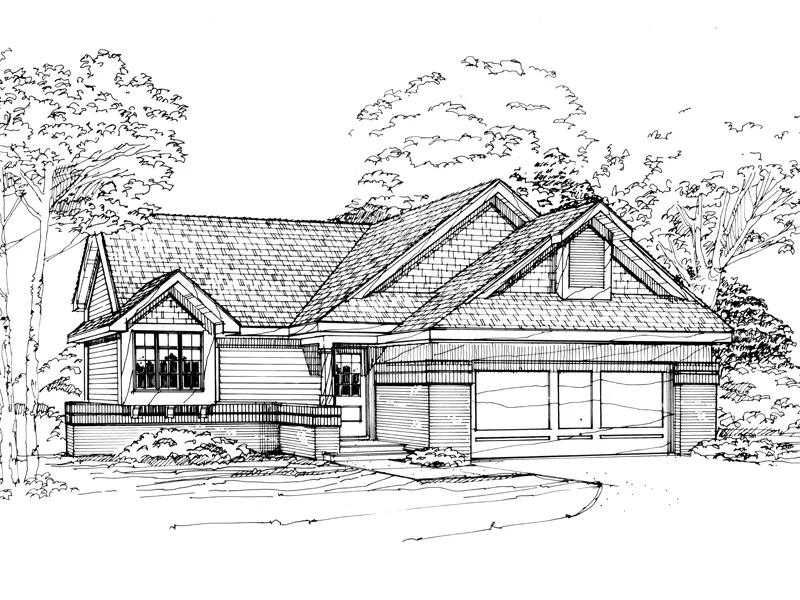 Country House Plan Front of Home - Clearmont Contemporary Home 072D-0324 - Search House Plans and More