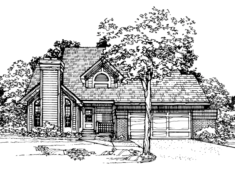 Southern House Plan Front of Home - Mona Hill Traditional Home 072D-0331 - Shop House Plans and More
