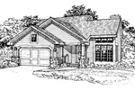 Country House Plan Front of Home - Brady Creek Ranch Home 072D-0350 - Search House Plans and More