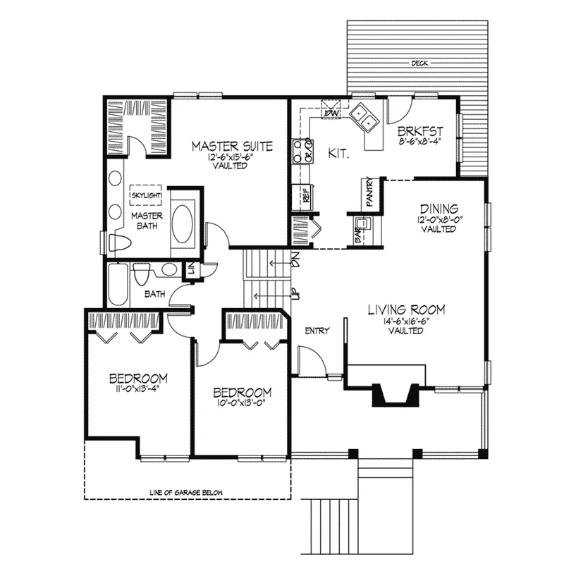 Lowcountry House Plan First Floor - Luxembourg Split-Level Home 072D-0383 - Shop House Plans and More