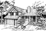 Lowcountry House Plan Front of Home - Luxembourg Split-Level Home 072D-0383 - Shop House Plans and More