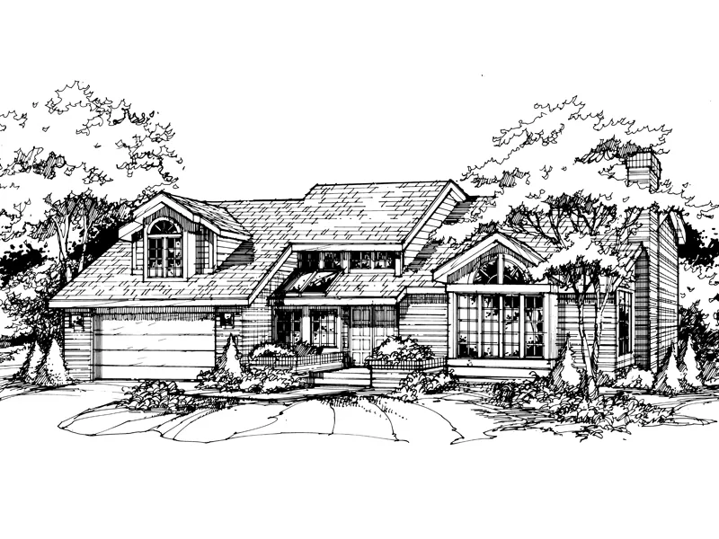 Traditional House Plan Front of Home - Rosadeo Country Home 072D-0387 - Shop House Plans and More