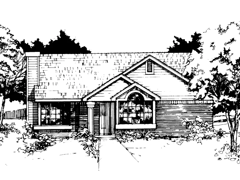Country House Plan Front of Home - Cedric Country Ranch Home 072D-0401 - Search House Plans and More