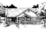 Country House Plan Front of Home - Cedric Country Ranch Home 072D-0401 - Search House Plans and More