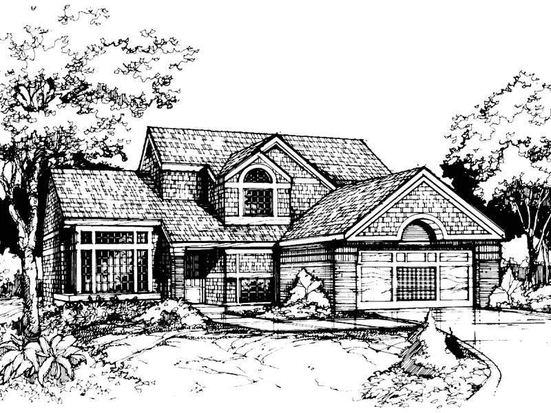 Bungalow House Plan Front of Home - Hollybrook Rustic Home 072D-0423 - Search House Plans and More