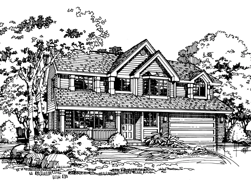 Country House Plan Front of Home - Napoli Country Home 072D-0434 - Shop House Plans and More