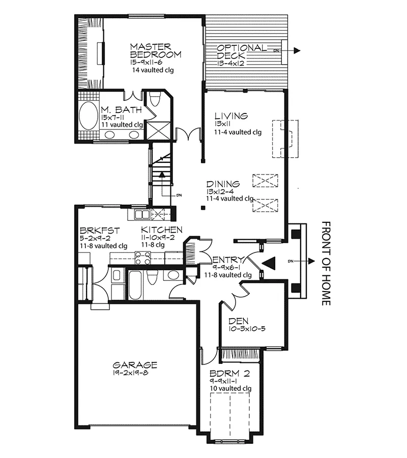 Vacation House Plan First Floor - Mariedale Country Cottage Home 072D-0443 - Shop House Plans and More