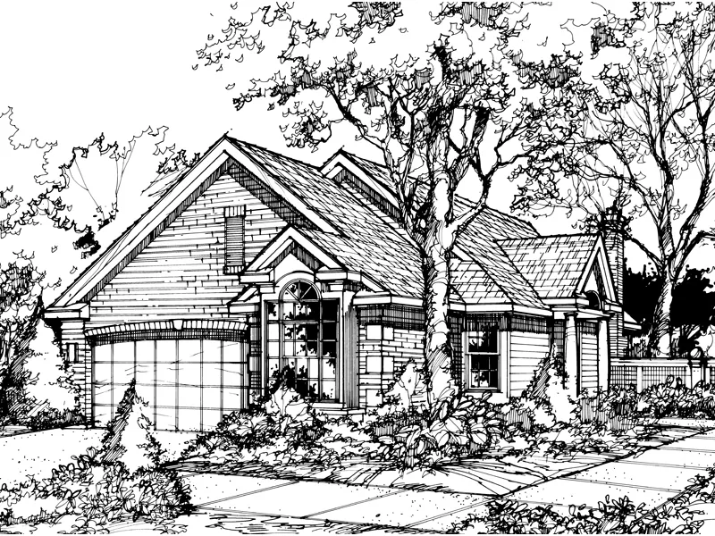Vacation House Plan Front of Home - Mariedale Country Cottage Home 072D-0443 - Shop House Plans and More