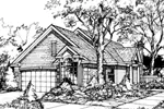 Vacation House Plan Front of Home - Mariedale Country Cottage Home 072D-0443 - Shop House Plans and More