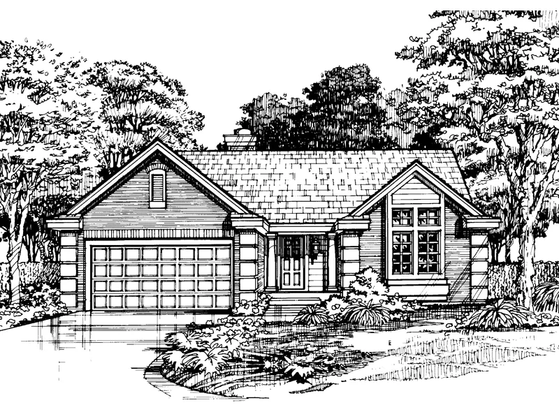 Southern House Plan Front of Home - Summit Cove Traditional Home 072D-0450 - Shop House Plans and More