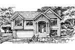 Shingle House Plan Front of Home - Greengate Shingle Style Home 072D-0458 - Search House Plans and More