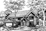 Traditional House Plan Front of Home - Sycamore Hill Colonial Home 072D-0476 - Shop House Plans and More