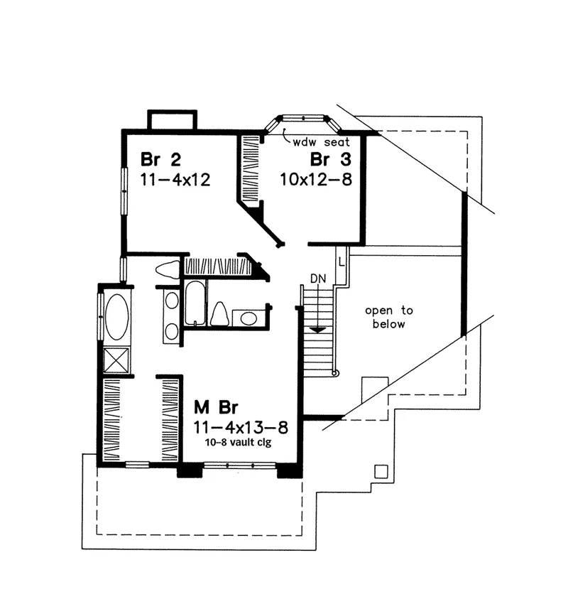 Country House Plan Second Floor - Valdez Craftsman Home 072D-0494 - Shop House Plans and More