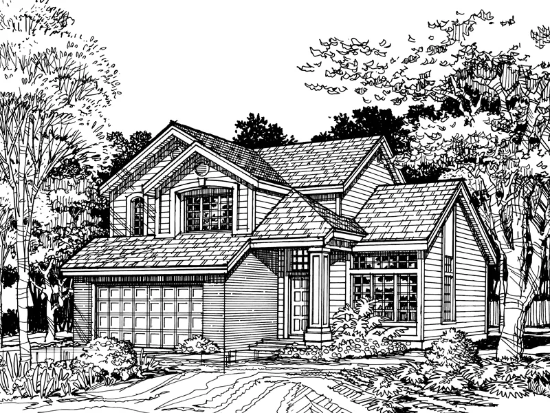 Country House Plan Front of Home - Valdez Craftsman Home 072D-0494 - Shop House Plans and More