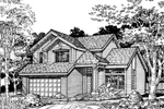 Country House Plan Front of Home - Valdez Craftsman Home 072D-0494 - Shop House Plans and More