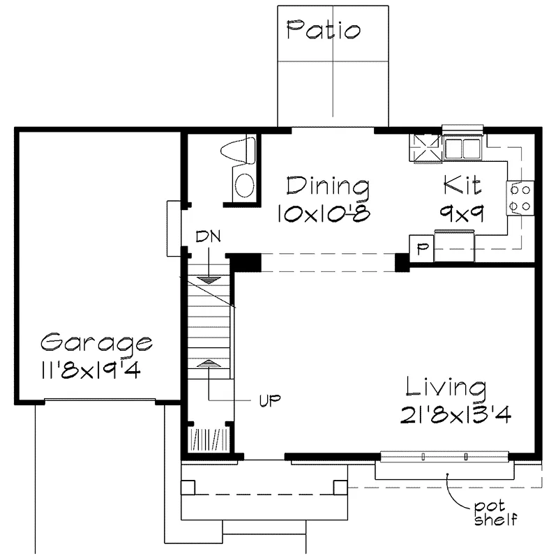 Traditional House Plan First Floor - Dacey Place Traditional Home 072D-0558 - Search House Plans and More