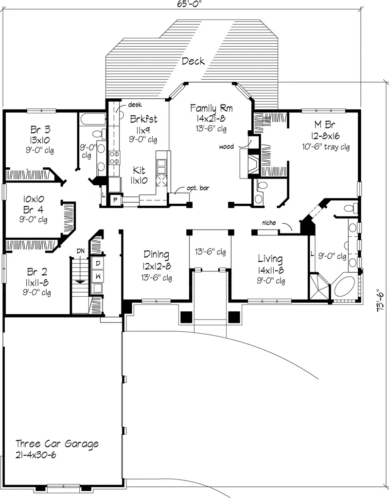 Country House Plan First Floor - Alvis Rustic Home 072D-0620 - Search House Plans and More
