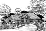 Country House Plan Front of Home - Alvis Rustic Home 072D-0620 - Search House Plans and More