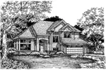 Southern House Plan Front of Home - Castille Traditional Home 072D-0628 - Search House Plans and More