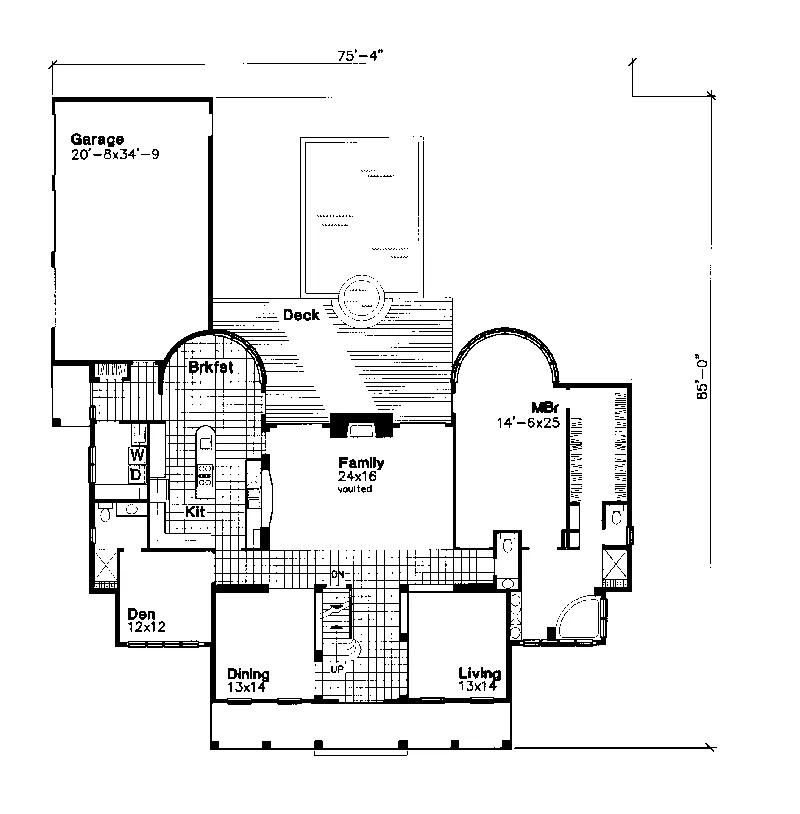 Bungalow House Plan First Floor - Aversa Country Luxury Home 072D-0642 - Search House Plans and More