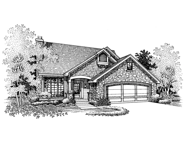 Arts & Crafts House Plan Front of Home - Dresden Farm Craftsman Home 072D-0656 - Search House Plans and More